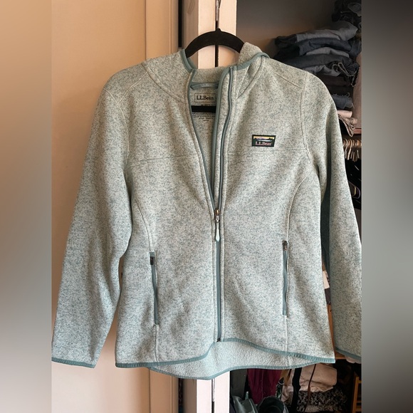 L.L. Bean Jackets & Blazers - LL Bean Light Blue Full-Zip Jacket